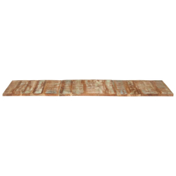 Blat stołu, 140x60x(1,5-1,6) cm, lite drewno z odzysku