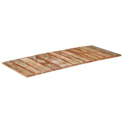 Blat stołu, 140x60x(1,5-1,6) cm, lite drewno z odzysku
