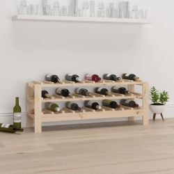 Stojak na wino, 109,5x30x42 cm, lite drewno sosnowe