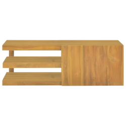 Ścienna szafka łazienkowa, 90x40x30 cm, lite drewno tekowe