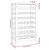 Stojak na wino, 61,5x30x107,5 cm, lite drewno sosnowe