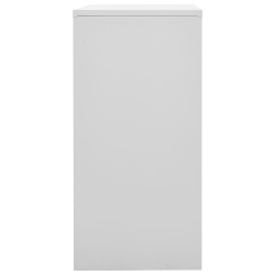 Szafka zamykana na klucz, szaro-zielona, 90x45x92,5 cm, stal