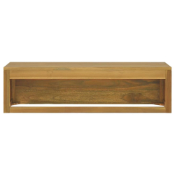 Łazienkowa szafka ścienna, 110x45x30 cm, lite drewno tekowe