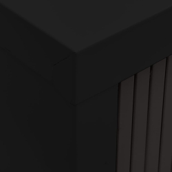 Szafka z drzwiami przesuwnymi, czarna, 90x40x90 cm, stal