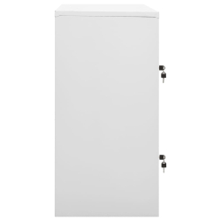 Szafki zamykane, 5 szt., jasnoszaro-zielone, 90x45x92,5 cm