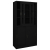 Szafa biurowa z przesuwnymi drzwiami, czarna, 90x40x180 cm