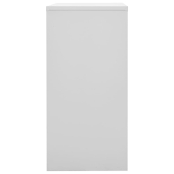Szafki zamykane, 2 szt., jasnoszaro-zielone, 90x45x92,5 cm