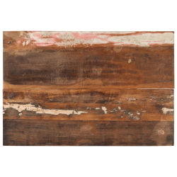 Blat stołu, 90x60x(2,5-2,7) cm, lite drewno z odzysku