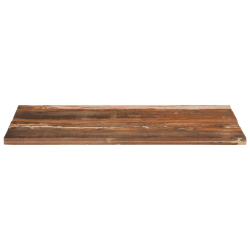 Blat stołu, 90x60x(2,5-2,7) cm, lite drewno z odzysku