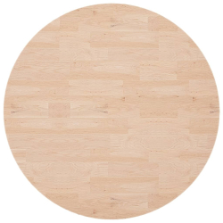 Okrągły blat do stolika, Ø90x2,5 cm, surowe drewno dębowe