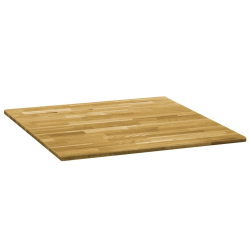 Kwadratowy blat do stolika z drewna dębowego, 23 mm, 80 x 80 cm