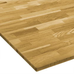 Kwadratowy blat do stolika z drewna dębowego, 23 mm, 80 x 80 cm