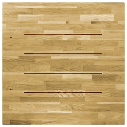 Kwadratowy blat do stolika z drewna dębowego, 23 mm, 80 x 80 cm