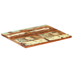 Prostokątny blat stołu 60x70 cm 25-27 mm, lite drewno z odzysku