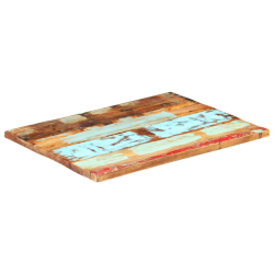Prostokątny blat stołu 60x70 cm 25-27 mm, lite drewno z odzysku