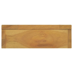 Szafka z lustrem, 30x10x40 cm, lite drewno tekowe