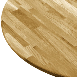 Okrągły blat do stolika z litego drewna dębowego, 23 mm, 700 mm