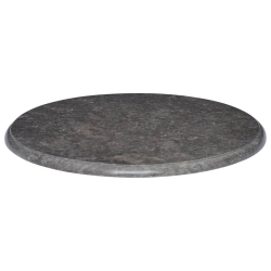 Blat do stołu, czarny, Ø60 x 2,5 cm, marmur