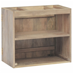 Łazienkowa szafka ścienna, 45x30x40 cm, lite drewno tekowe