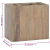 Łazienkowa szafka ścienna, 45x30x40 cm, lite drewno tekowe