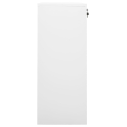 Szafka biurowa, biała, 90x40x102 cm, stalowa