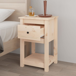 Szafka nocna, 40x35x61,5 cm, lite drewno sosnowe