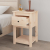Szafka nocna, 40x35x61,5 cm, lite drewno sosnowe