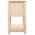 Szafka nocna, 40x35x61,5 cm, lite drewno sosnowe