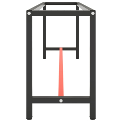 Rama do stołu roboczego, czerwono-czarna, 210x50x79 cm, metal
