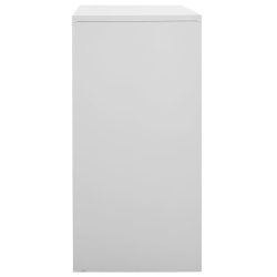 Szafka zamykana na klucz, jasnoszara, 90x45x92,5 cm, stal