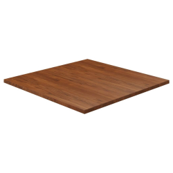 Kwadratowy blat do stolika, ciemnobrązowy, 90x90x2,5 cm, dębowy