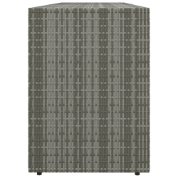 Szafka ogrodowa, szara, 198x55,5x80 cm, rattan PE