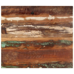 Blat stołu, 80x70x(2,5-2,7) cm, lite drewno z odzysku