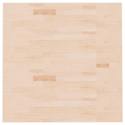 Kwadratowy blat do stolika, 90x90x1,5 cm, surowe drewno dębowe
