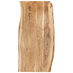 Blat, lite drewno akacjowe, 118x(50-60)x2,5 cm