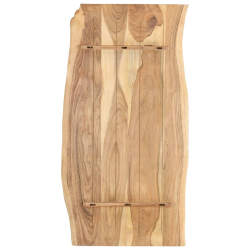Blat, lite drewno akacjowe, 118x(50-60)x2,5 cm