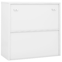 Szafka biurowa z przesuwnymi drzwiami, biała, 90x40x90 cm