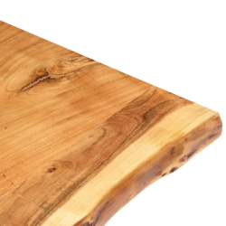 Blat, lite drewno akacjowe, 100x(50-60)x2,5 cm