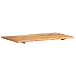 Blat, lite drewno akacjowe, 100x(50-60)x2,5 cm