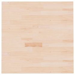 Kwadratowy blat do stolika, 70x70x2,5 cm, surowe drewno dębowe