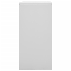 Szafki zamykane, 5 szt., jasnoszaro-czerwone, 90x45x92,5 cm