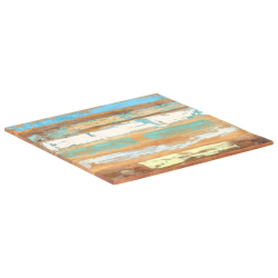 Kwadratowy blat stołu 60x60 cm, 15-16 mm, lite drewno z odzysku