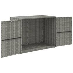 Szafka ogrodowa, szara, 100x55,5x80 cm, rattan PE
