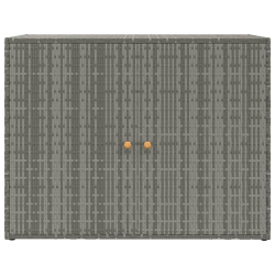 Szafka ogrodowa, szara, 100x55,5x80 cm, rattan PE