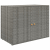 Szafka ogrodowa, szara, 100x55,5x80 cm, rattan PE