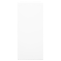 Szafka z drzwiami przesuwnymi, biała, 90x40x90 cm, stal