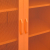 Szafka, pomarańczowa, 80x35x101,5 cm, stalowa