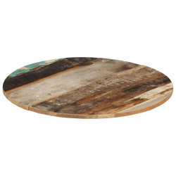 Blat stołu, Ø70 x (1,5-1,6) cm, lite drewno z odzysku
