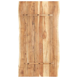 Blat, lite drewno akacjowe, 118x(50-60)x3,8 cm