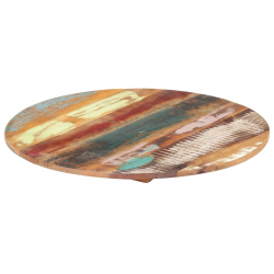 Okrągły blat stołu, 60 cm, 15-16 mm, lite drewno odzyskane
